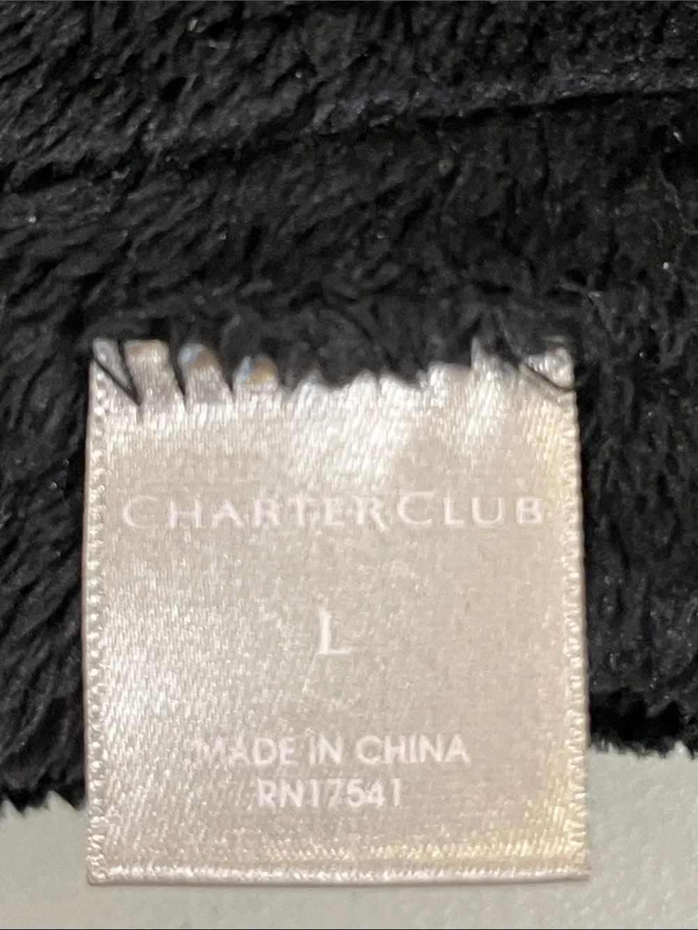 Charter Club Black Leather Gloves with Short Fur Trim